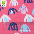 Wholesale colorful organic cotton printed flannel fabric for children